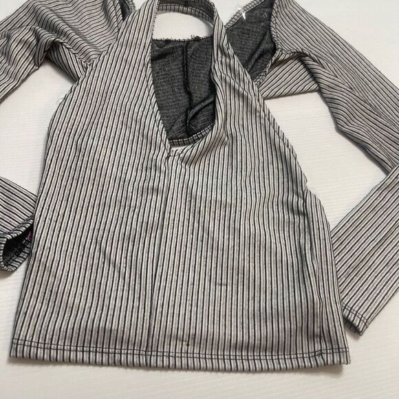 NWT Pretty Garbage Bolero Halter Top Set Grey Black 2Pc Set Size Medium New - Picture 2 of 9